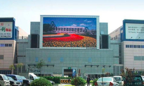 Externe Post die HD-LEIDENE Videomuur 15625 adverteren Dots/M2-de Fabriek van Shenzhen van de Pixeldichtheid